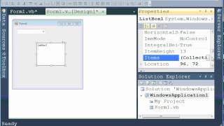 Ms Visual Basic .NET tutorial, parte 11: ListBox ( parte 1 )