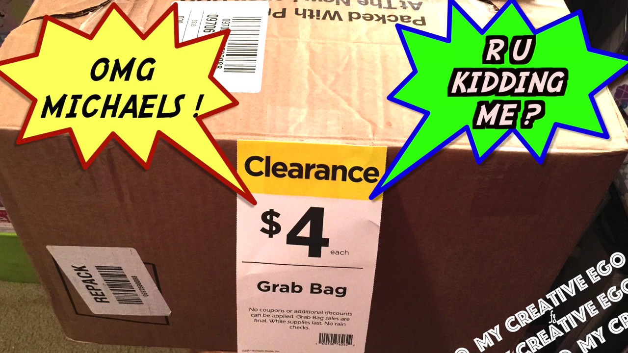 MICHAELS $4 GRAB BAGS Are you kidding me?