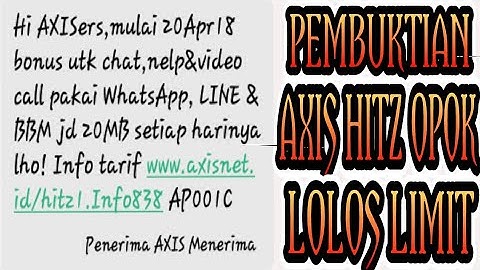 AXIS HITZ OPOK LOLOS LIMIT
