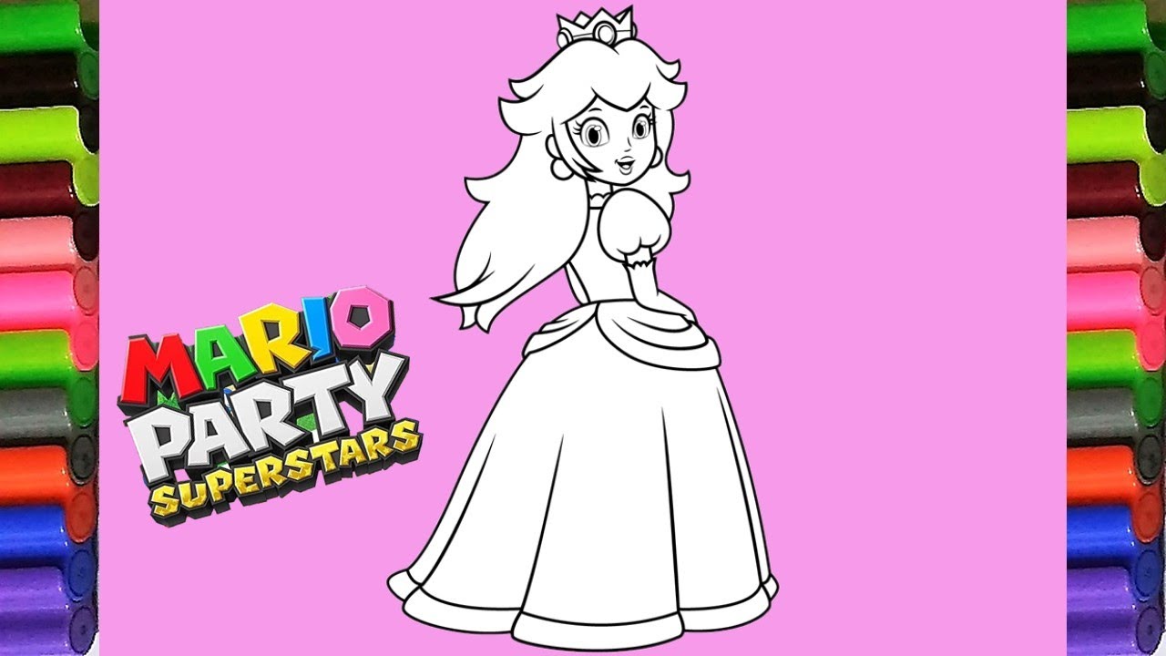 78 Colouring Pages Princess Peach  Free