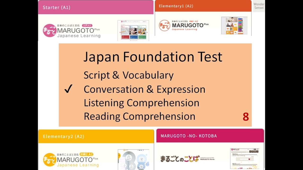8- MARUGOTO SAMPLE EXAM- JAPAN FOUNDATION TEST
