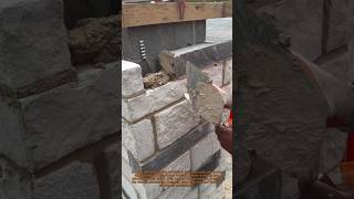 Stone Masonry Trick #StoneTrick #MasonryHack #StoneWall #ConstructionHack #WallBuilding #MasonryWork