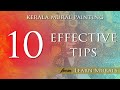 10 EFFECTIVE useful tips for Kerala mural painting/mural painting tips/learn murals