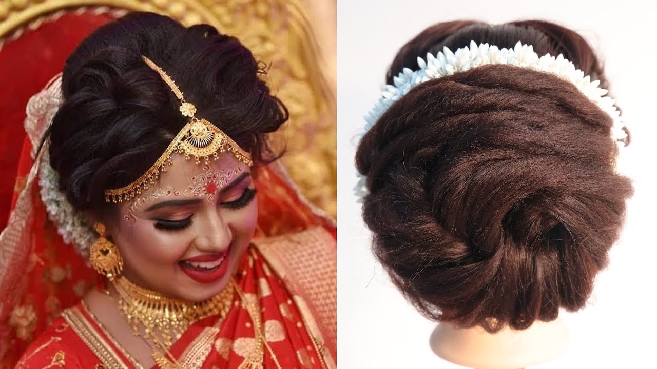 B craft's hair gajra floral bun for bridal hairstyle : Amazon.in: Beauty