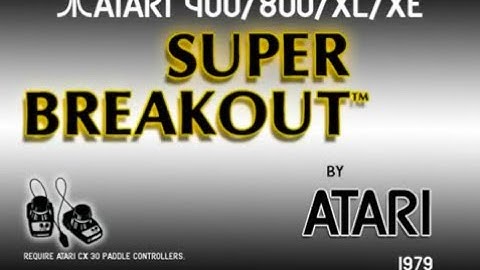 Atari 8-bit - Super Breakout [Atari] 1979