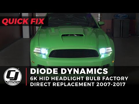 Mustang GT Install: Diode Dynamics 6000K Direct Replacement HID Headlight Bulbs