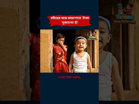 বউয়ের ভয়ে ডায়াপারে টাকা লুকালো 🤣 | Bangla funny video | #funnyshorts #banglacomedy #comedy #funny