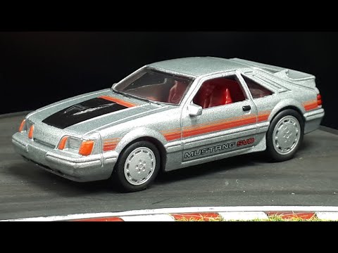 1/60 Ford Mustang SVO 1986 by HotWheels w/3D printed wheelswap