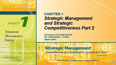 Strategic Managemet 105 Chapter 1 Part 2