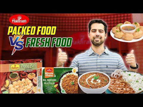 Haldiram’s Packed Food vs Fresh Food | Which Is Better? | @cravingsandcaloriesvlogs