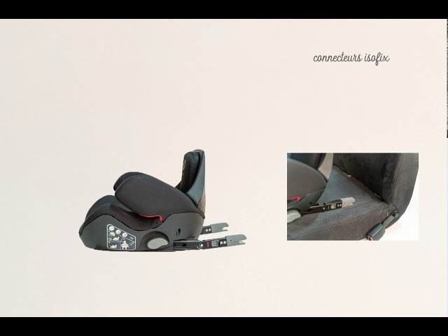 Rehausseur Isofix Peps groupe 2/3 - Noir