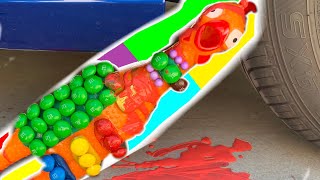 EXPERIMENT CAR vs M&M,CAR VS Crazy Chicken ,Car vs Jelly Colors Slime screenshot 5