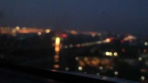 Approach Lights and amazing city view during landing ILS İstanbul LTBA/IST