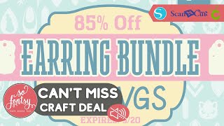 BEST Earring SVG Designs for Cricut Silhouette Scan N Cut Machines from So Fontsy!