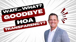 Goodbye Transparency? Arizona's New HOA Rules Explained