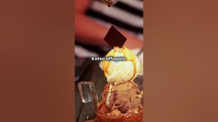 Affogato: kahvia ja jäätelöä
