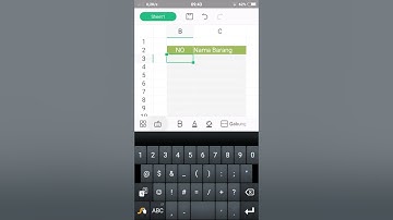 Cara membuat nomor seri otomatis di WPS Office android.