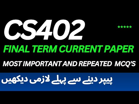 Cs402 final term