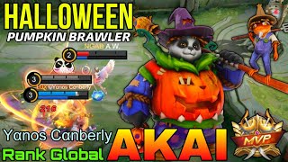 Pumpkin Brawler Akai New Halloween Skin - Top Global Akai by Yαnos Cαnberlу - Mobile Legends