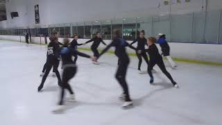 Synchronized Ice Skating Traveling Circle