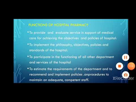 Objectives & Functions Of Hospital Pharmacy (Chp. Hospital Pharmacy) -  Youtube