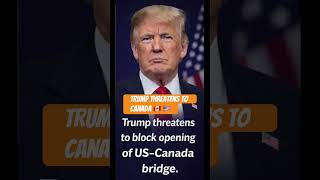 Trump Threatens Canada 🇨🇦 🇺🇸 #india #usa #politics #trade #canada #shorts