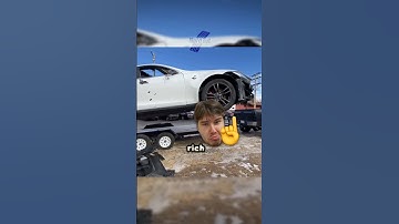 Tesla powered by a V8 engine 🤯