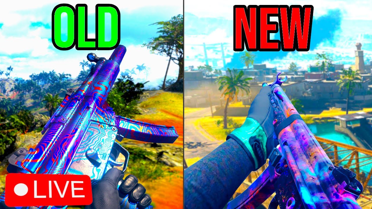 Old MP5 vs New MP5 Warzone Challenge 🔴LIVE