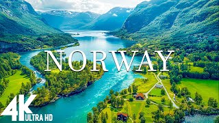 FLYING OVER NORWAY (4K UHD)  Relaxing Music Along With Beautiful Nature Videos  4K Video Ultra HD