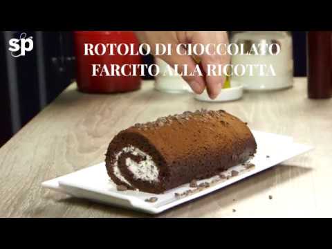 Tronchetto Di Natale Alla Ricotta.Rotolo Di Cioccolato Farcito Alla Ricotta Youtube