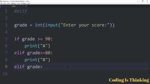 Control Flow in Python - If Elif Else Statements in python