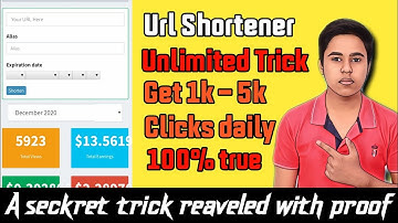 Url Shortener Unlimited Trick || Url Shortner Self click || 100% working || 2020