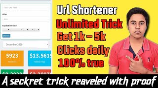 Url Shortener Unlimited Trick || Url Shortner Self click || 100% working || 2020