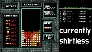 trying to be good at 29 but its hard - NES Tetris