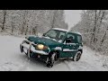 エストニアの森を走る冬の絶景ドライブ｜24年落ち 三菱パジェロ・ピニン 4x4