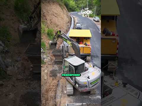 The Machine That Builds Concrete Channels in One Pass #shorts
