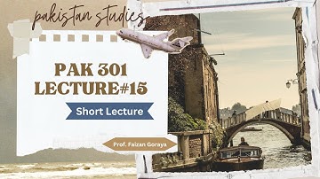 PAK301 Lesson 15: The Problems of New State || Pakistan Studies || Short Lecture