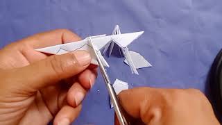 How to make snowflake| how to make snowflake decorations|paper snowflake tutorial