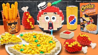 MUKBANG LEGO FAST FOOD in PRISON!!! Stop Motion ASMR