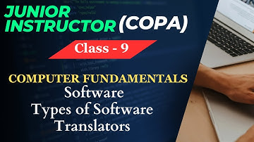 SOFTWARE & types | JUNIOR INSTRUCTOR | COPA | COMPUTER OPERATOR AND PROGRAMMING ASSISTANT 2023