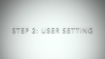 E CUBE i7 Tutorial Step 02 Usersetting