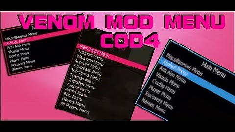 [PS3/Cod4] Venom Best Azza/Trickshot Mod Menu  (Host, Non-Host, Pre-Game Mod Menu)