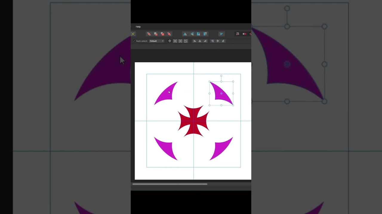 Drawing a Templar Cross in Affinity Designer 