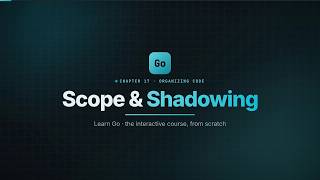 Full Go Scope & Shadowing: The := Bug That Hides Errors | Learn Go #17 Guide