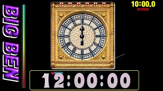 bigben chime 11:30:00 ~ 12:00:00 (12 o'clock- 30minute Speed 3X)  countup timer  alarm🔔 by benzya 2,083 views 2 weeks ago 11 minutes, 16 seconds