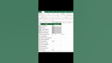 Quickly Fill Blank Cells | Excel Tips and Tricks | #shorts #excel