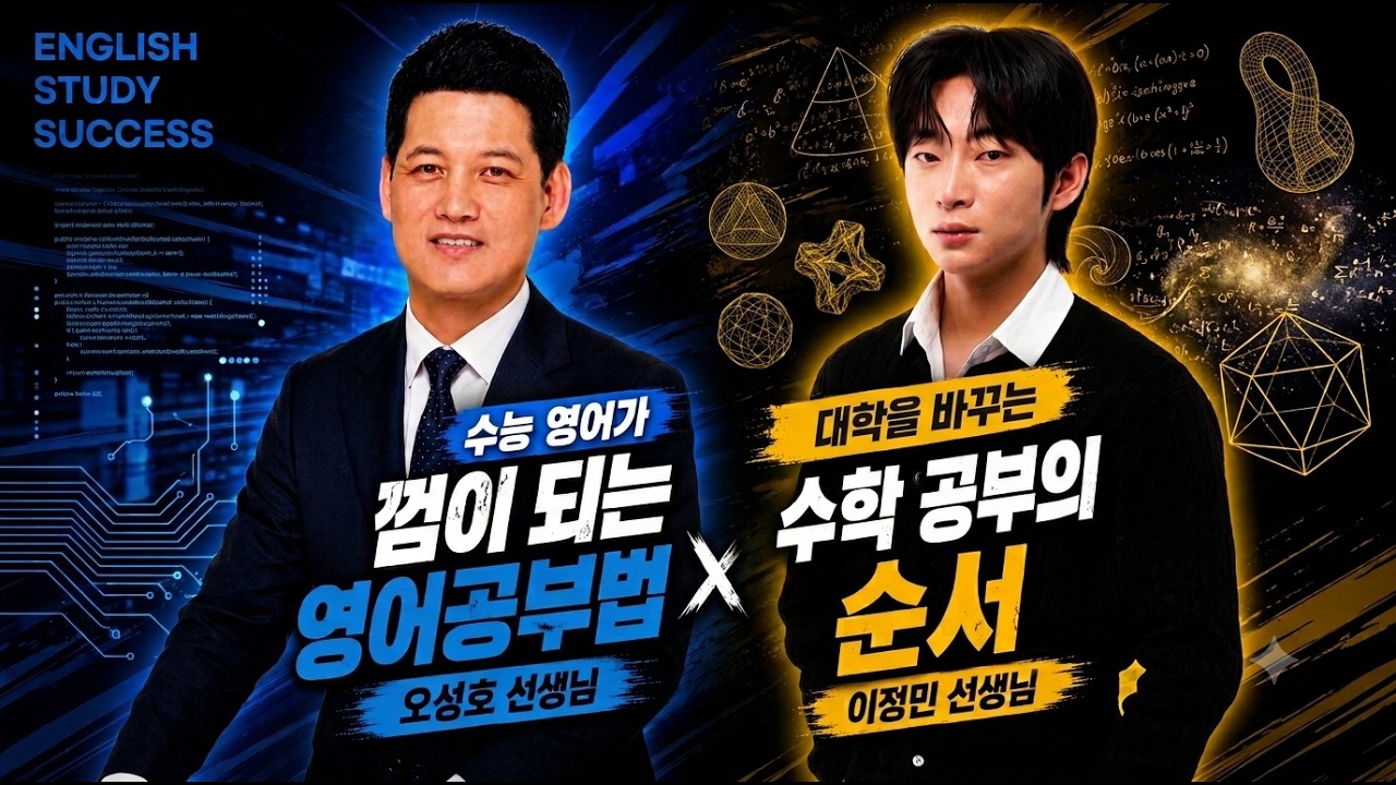 1부_대학을 바꾸는 수학공부의 순서(대치명인 이정민선생님)  2부_수능영어가 껌이 되는 영어공부법(오성호선생님 )