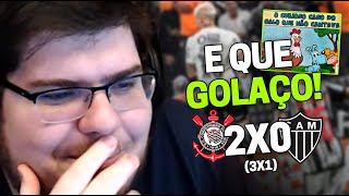 CASIMIRO REAGE: CORINTHIANS 2 (3 X 1) 0 ATLÉTICO MG - COPA DO BRASIL 2023 | Cortes do Casimito