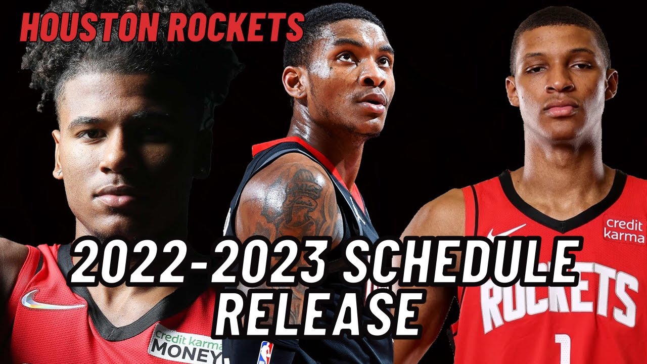 Houston Rockets 20222023 Schedule Release YouTube