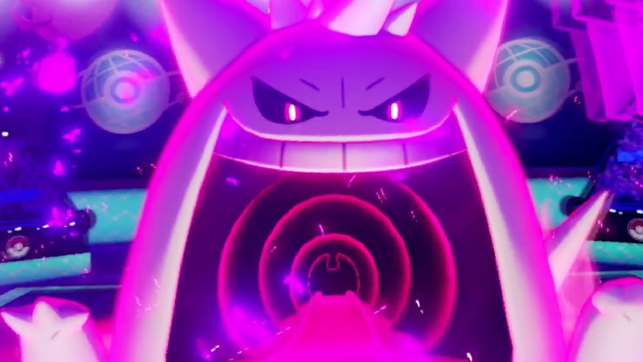 SHINY Gigantamax Gengar in Pokemon Sword and Shield 